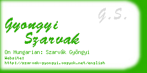 gyongyi szarvak business card