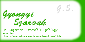 gyongyi szarvak business card